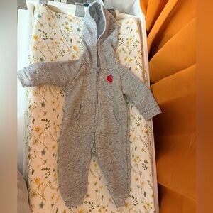 Pink and Grey Carhartt sweatsuit 6months